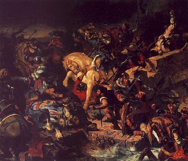 Eugene Delacroix The Battle of Taillebourg Sweden oil painting art